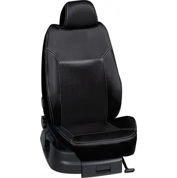 Potah sedadla Autopotahy Škoda OCTAVIA IV / Od r.2021->, Sport, KOŽENKA > KS004 (KS004 / Černý koženkový bok)