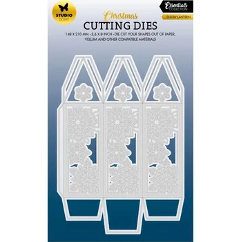 Studio Light Vyřezávací šablona Studio Light, 14x17,3 cm - Zasněžená lucerna