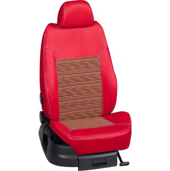Potah sedadla Autopotahy Seat TOLEDO / od r.2012->, 5 dveří, KOŽENKA > OR 0364 (OR 0364 / Červený koženkový bok)