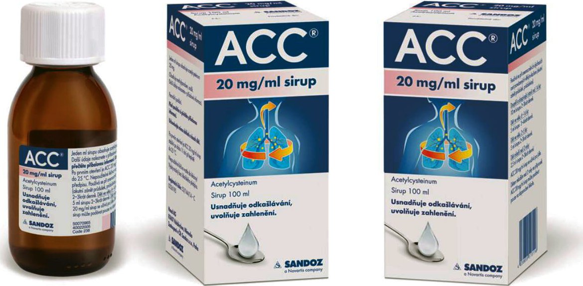 foto Lék na kašel, rýmu a nachlazení ACC sirup pro děti 100 ml