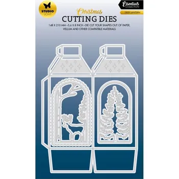 Studio Light Vyřezávací šablony Studio Light, 4 ks - Lucerna se srncem