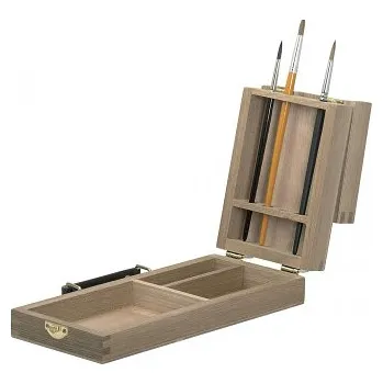 Dřevěný kufřík na štětce malý (Dřevěný kufřík na štětce malý)