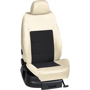 Potah sedadla Autopotahy Dacia LODGY / od r.2012->, 5 dveří, 7 míst, KOŽENKA > OR 0150 (OR 0150 / Béžový koženkový bok)