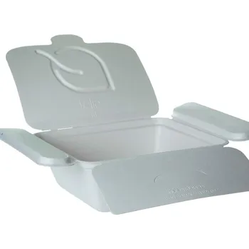 Jednorázové nádobí Jídelní menu box z cukrové třtiny 175x150x63mm(1035ml)/ 50ks