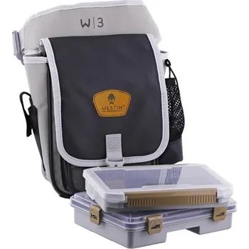 Pouzdro na rybářské vybavení Westin Taška W3 P&T Stalker Bag 2 Box System Grey/Black