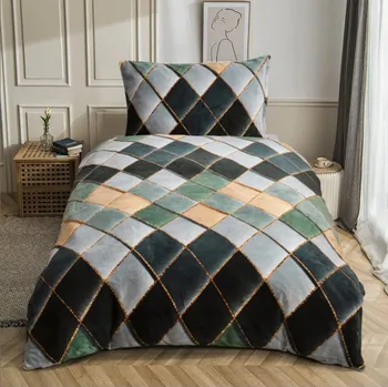 Povlečení Apex Povlečení MICROPLYŠ - ADAM ZELENÝ velikost:: 140/200-70/90