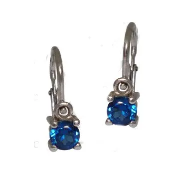 Náušnice Stříbrné náušnice dětské spinel zirkon - VE21 (Dětské stříbrné náušnice se zirkonem)