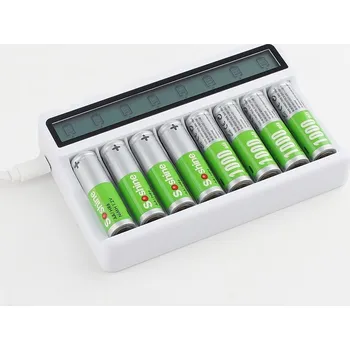 Nabíječka baterií Soshine C8-LCD (8ks) nabíječ AA, AAA NiMH baterií