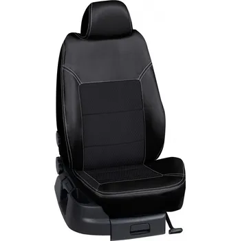 Potah sedadla Autopotahy Škoda KAROG / od r.2017->, 5 dveří, ( Sport ), KOŽENKA > OR 0232 (OR 0232 / Černý koženkový bok)