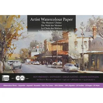 Blok Akvarelový blok Baohong 36x51cm hot pressed 300g (Akvarelový blok Baohong 36x51cm hot pressed 300g)