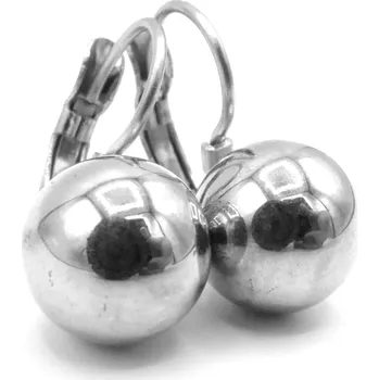 Náušnice Steel Jewelry Náušnice koule 10 mm z chirurgické oceli NS090262 dárkové balení zdarma