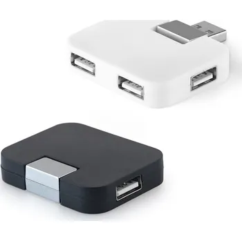USB hub JANNES. HUB se 4 USB-A porty z ABS bez potisku bez potisku 5 bez potisku