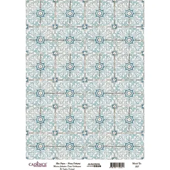 Umělecký papír Cadence Rýžový papír Cadence, A4 - Portugalské kachle