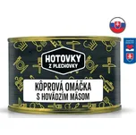 HOTOVKY Z PLECHOVKY Koprová omáčka s hovězím masem Varianta: 400 g