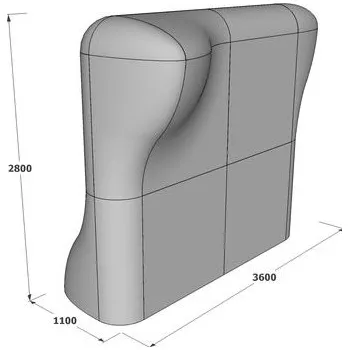 Dětské hřiště Dětské hřiště Block 2A pro pryžovou bezpečnostní zónu