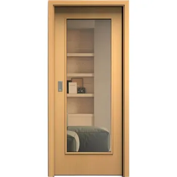 Interiérové dveře SAPELI ELEGANT KOMFORT M40 - DÝHA - POSUVNÉ DVEŘE VČ. ZÁRUBNĚ - Buk Průchozí šířka (cm): 80, Průchozí výška (cm): 197, Typ skla: Planibel bronz
