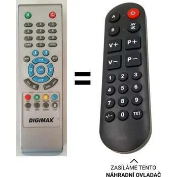 Dálkový ovladač Digimax 9040 náhradní dálkový ovladač pro seniory