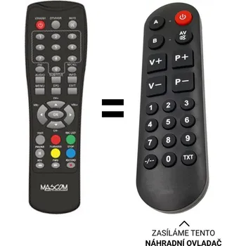 ORAVA DVB-12C, DVB-11C náhradní dálkový ovladač pro seniory.