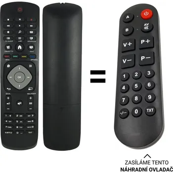 Dálkový ovladač Philips 996596001842 náhradní dálkový ovladač pro seniory
