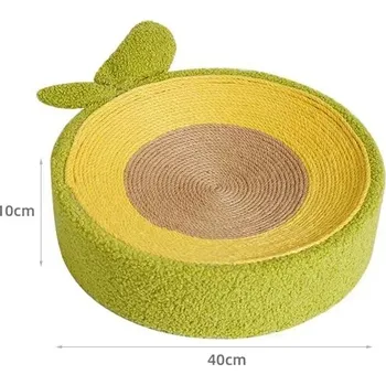 Kočičí škrabadlo z sisalu pro odpočinek a hru - Avokádo