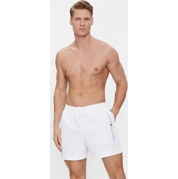 Pánské plavky Tommy Hilfiger Plavecké šortky UM0UM03258 Bílá Regular Fit XL