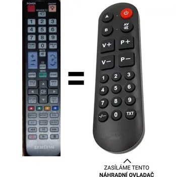 Dálkový ovladač Samsung LE46C650L1WXXH náhradní dálkový ovladač pro seniory.