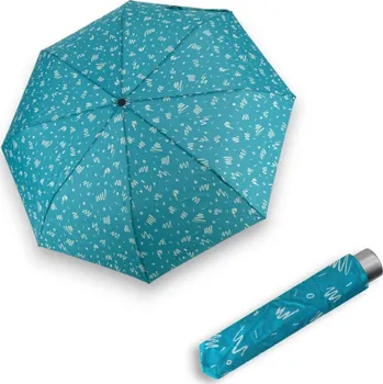 Deštník Doppler Mini Light Minimally aqua - dámský skládací deštník