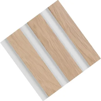 Obklad Lamelio Ukončovací profil na dekorační lamely MARTEL / Dub přírodní - bílá Levá 2,7 m