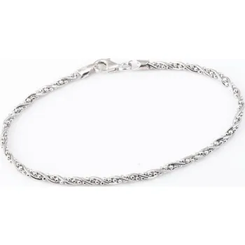 Náramek Stříbrný splétaný náramek 62609F 20 cm