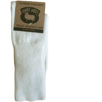 Oblečení a móda Ovčí Věci Zdravotní ponožky Medicine z ovčí vlny merino přírodní - Volný lem, Velikost EU 39 - 42