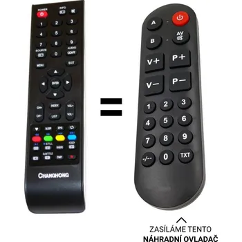 Dálkový ovladač Brandt B3225HD náhradní dálkový ovladač pro seniory.