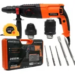 Příklepová vrtačka 2650W SDS+, vrtací kladivo, 2 hlavice, Kraft&Dele KD1690
