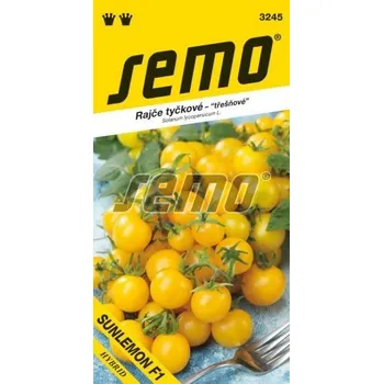 Semeno Rajče tyčkové SUNLEMON F1 - třešňové, žluté, pole, fóliovník, skleník, vysoká násada plodů