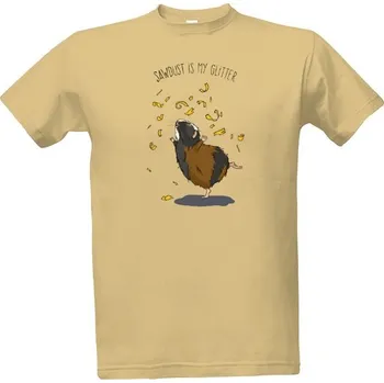 Tričko s potiskem Morčecí třpytky pánské