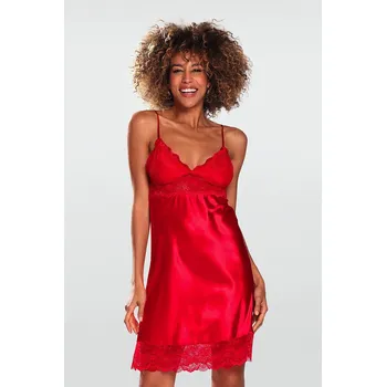 Pánské pyžamo Dámská spodnička/noční košilka ALUBI Červená XL