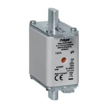 HAGER Pojistka nožová 160A NH00 gG 500V LNH0160M