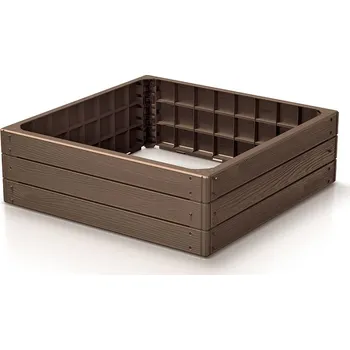 Vyvýšený záhon Prosperplast Base Woody 75,6 x 75,6 x 25 cm