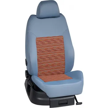 Potah sedadla Autopotahy Opel COMBO / od r.2018->, 5 Míst, KOMFORT > OR 0364 (OR 0364 / Světle modrý bok)