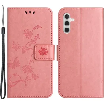 Pouzdro na mobilní telefon Flower knížkové pouzdro na Samsung Galaxy A05s - růžové