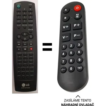 Dálkový ovladač LG AKB73575302 náhradní dálkový ovladač pro seniory