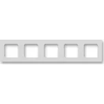 ABB LEVIT Rámeček pětinásobný vodorovný i svislý, šedá/bílá