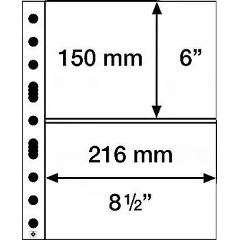 Poštovní známka Leuchtturm Grande albové listy EASY 2 (bal. 50 ks)