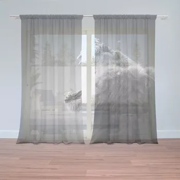 Záclona Záclony Řvoucí lev: 2 ks - 150x250 cm - Sablio