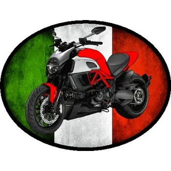 Nášivka nášivka Ducati II Ovál (nášivky motorky)