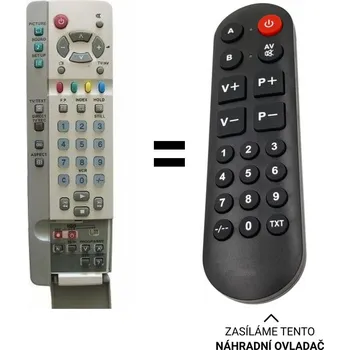 Panasonic EUR511200, EUR511210, EUR511211 náhradní dálkový ovladač pro seniory