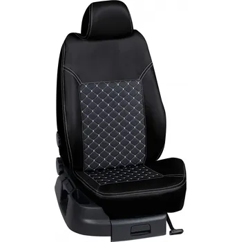 Potah sedadla Autopotahy Seat LEON / od r.2015->, 5 dveří,( FR ), KOŽENKA > OR 0425 (OR 0425 / Černý koženkový bok)