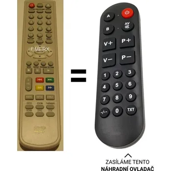 Sencor SLT1055 DVDP náhradní dálkový ovladač pro seniory