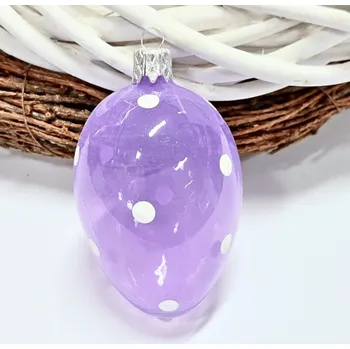 Velikonoční dekorace Velikonoční baňka IRISA - vejce velké 4 ks fialové