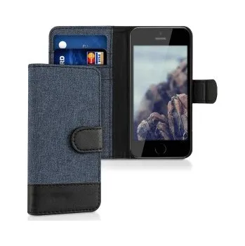 Pouzdro na mobilní telefon Flipové pouzdro pro Apple iPhone SE - tmavě modrá