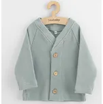 Kojenecký kabátek na knoflíky New Baby Luxury clothing Oliver šedý, vel. 86 (12-18m)